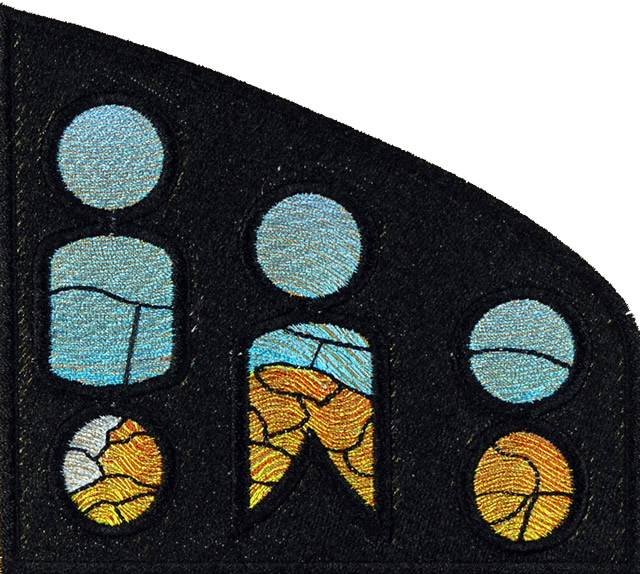 BFC0910 Stained Glass Tiffany Landscape