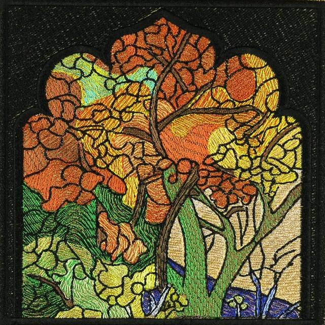 BFC0910 Stained Glass Tiffany Landscape