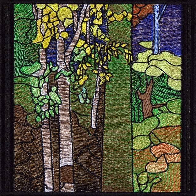 BFC0910 Stained Glass Tiffany Landscape