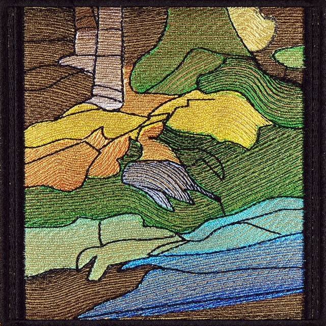BFC0910 Stained Glass Tiffany Landscape