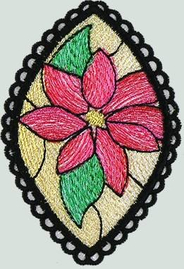 BFC0915 Stained Glass Christmas Ornaments