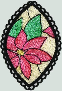 BFC0915 Stained Glass Christmas Ornaments