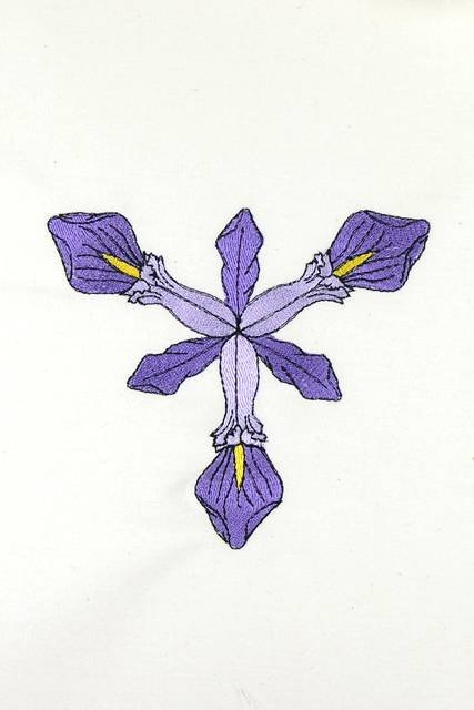 BFC0920 Botanical Print - Iris