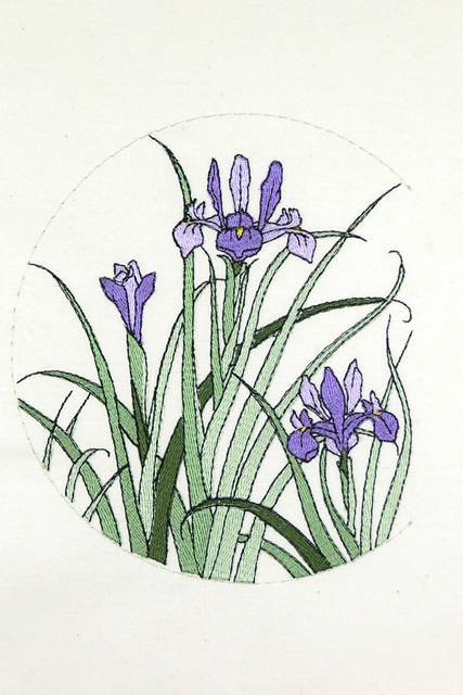 BFC0920 Botanical Print - Iris