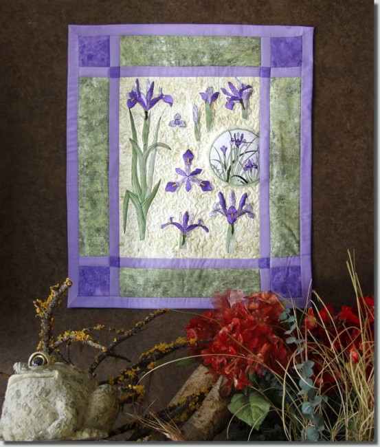 BFC0920 Botanical Print - Iris