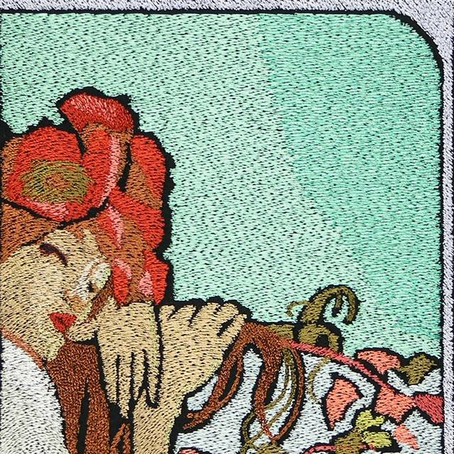 BFC0922 Stained Glass-Alphonse Mucha-Summer