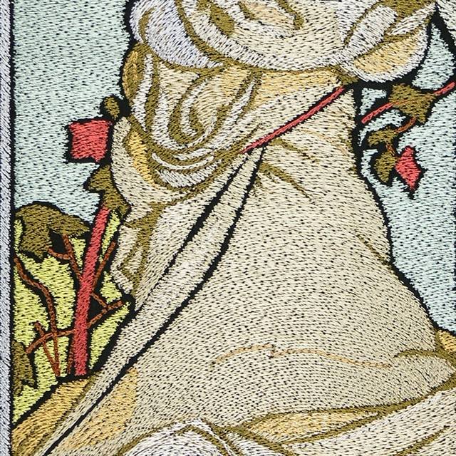 BFC0922 Stained Glass-Alphonse Mucha-Summer