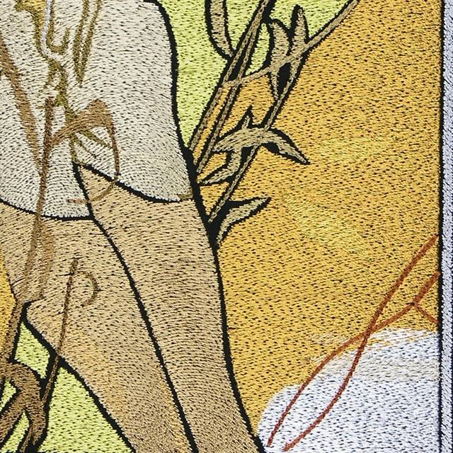 BFC0922 Stained Glass-Alphonse Mucha-Summer