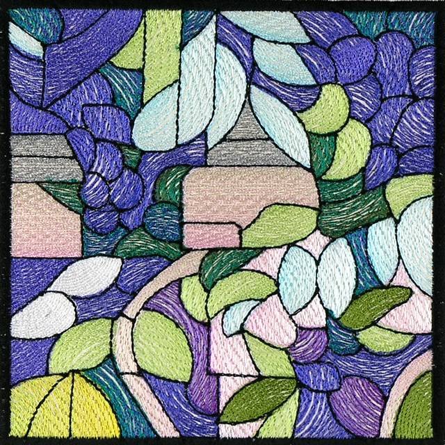 BFC0933 Stained Glass- A Tiffany Peacock