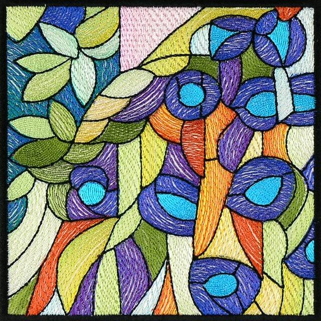 BFC0933 Stained Glass- A Tiffany Peacock