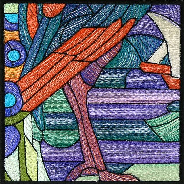 BFC0933 Stained Glass- A Tiffany Peacock