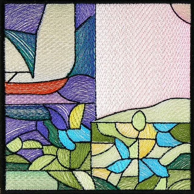 BFC0933 Stained Glass- A Tiffany Peacock