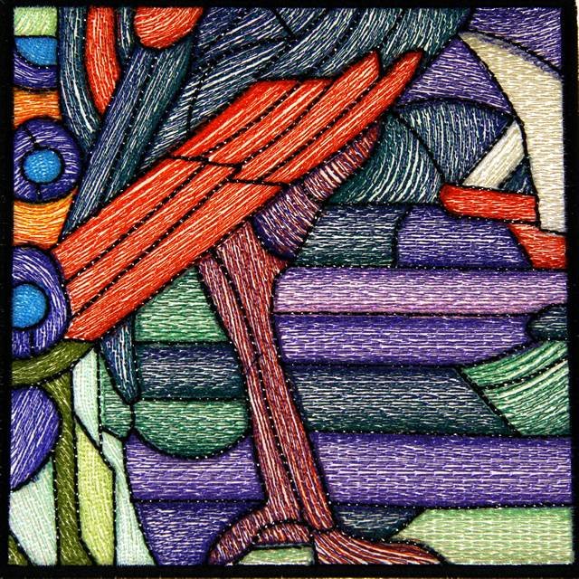 BFC0933 Stained Glass- A Tiffany Peacock