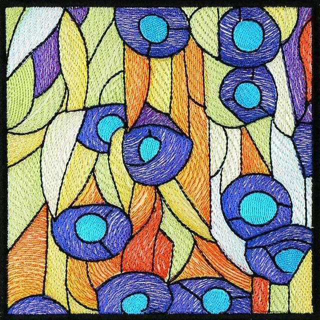 BFC0933 Stained Glass- A Tiffany Peacock