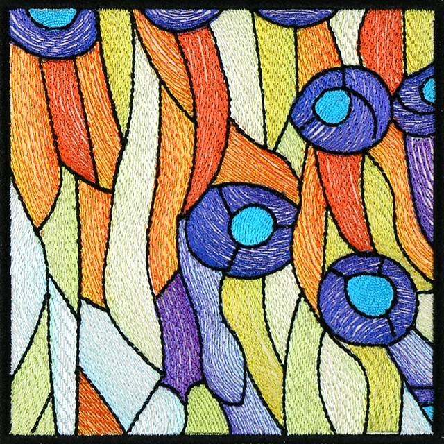 BFC0933 Stained Glass- A Tiffany Peacock