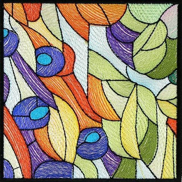 BFC0933 Stained Glass- A Tiffany Peacock