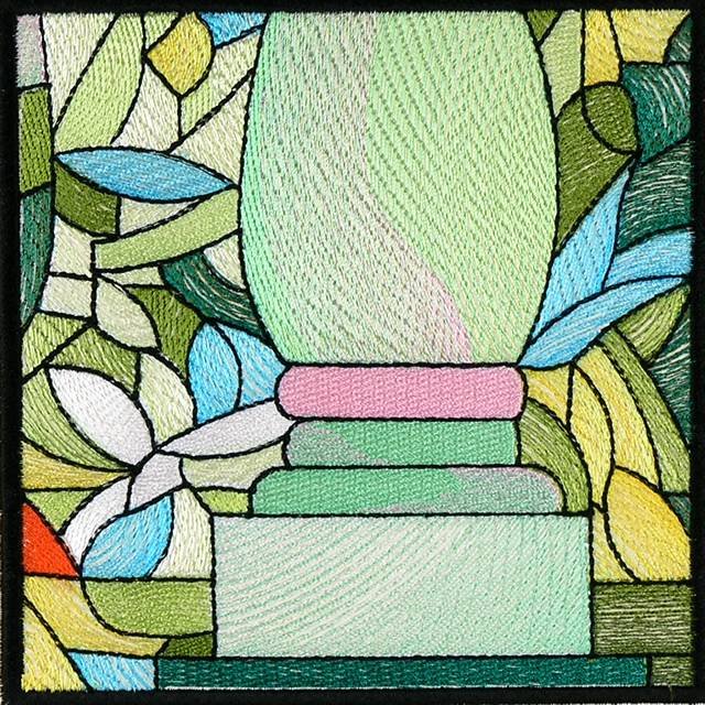 BFC0933 Stained Glass- A Tiffany Peacock