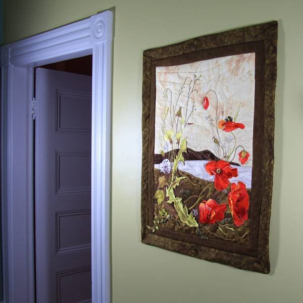 BFC0935 Art Quilt Princess Ka'iulani's Poppies