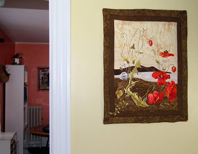 BFC0935 Art Quilt Princess Ka'iulani's Poppies