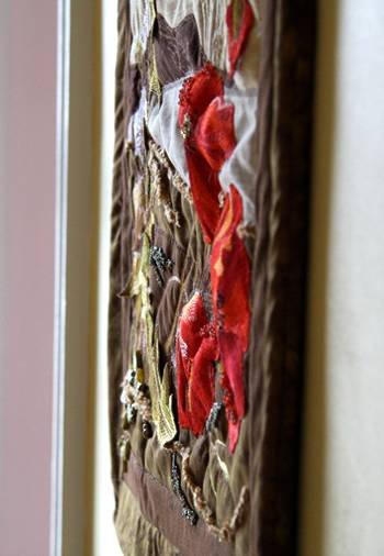 BFC0935 Art Quilt Princess Ka'iulani's Poppies