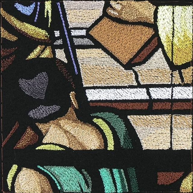 BFC0938 Stained Glass - The Road to Golgotha