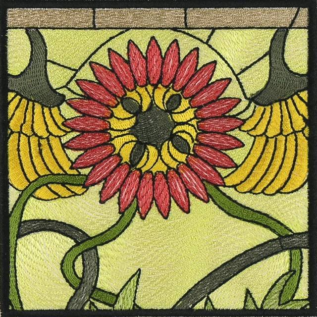 BFC0942 QIH or Regular Stained Glass Graceful Vase