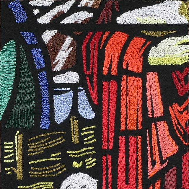 BFC0951 Stained Glass- Christ with Lambs