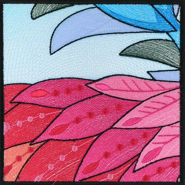 BFC0955 QIH-Stained Glass-Fantasy Peacock