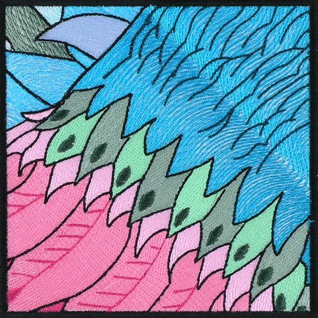 BFC0955 QIH-Stained Glass-Fantasy Peacock