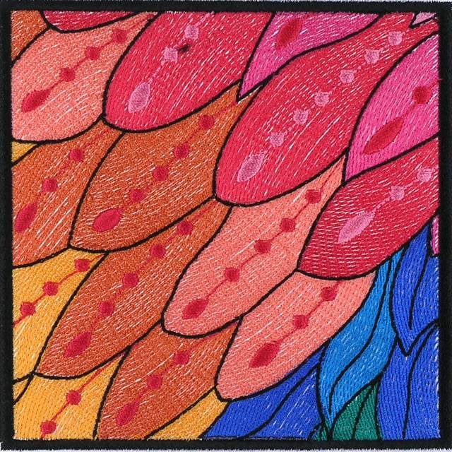 BFC0955 QIH-Stained Glass-Fantasy Peacock
