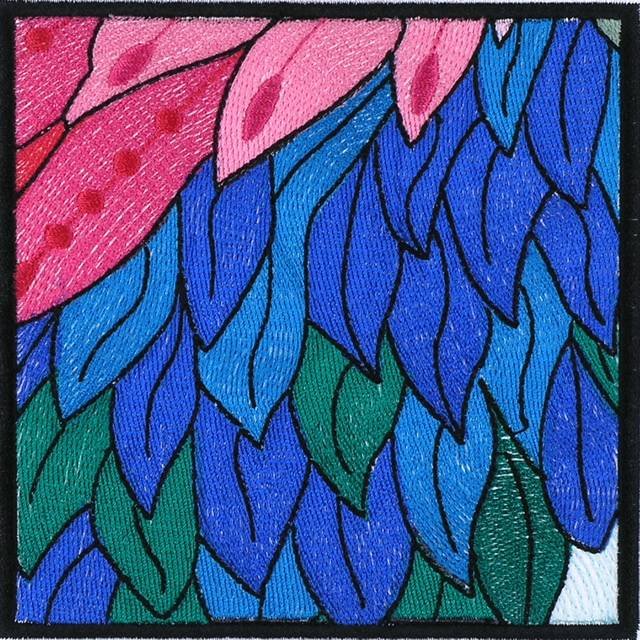BFC0955 QIH-Stained Glass-Fantasy Peacock