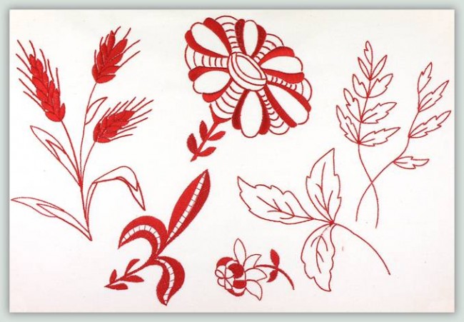 BFC0959 Flowery Scrappy Art Quilt