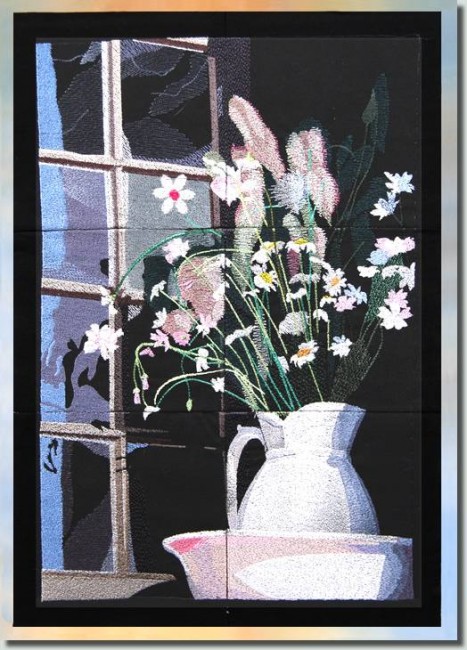 BFC0962 Window - Flowers by a Window II