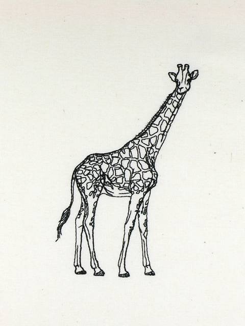 BFC0985 African Animals Blackwork