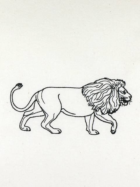 BFC0985 African Animals Blackwork