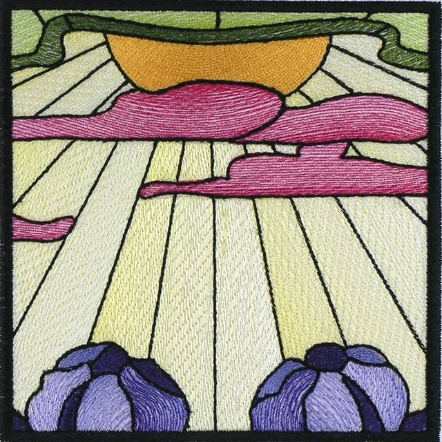 BFC0994 QIH or Regular Stained Glass Sunlit Flowers