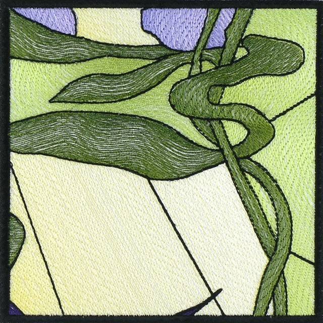 BFC0994 QIH or Regular Stained Glass Sunlit Flowers