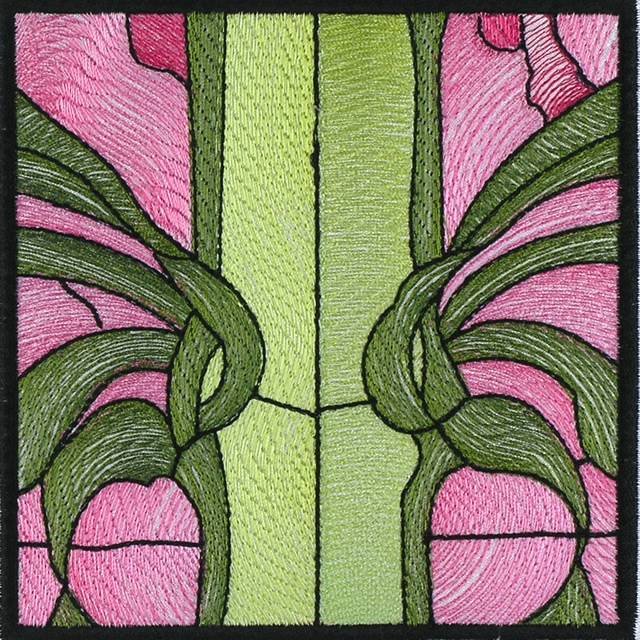 BFC0994 QIH or Regular Stained Glass Sunlit Flowers