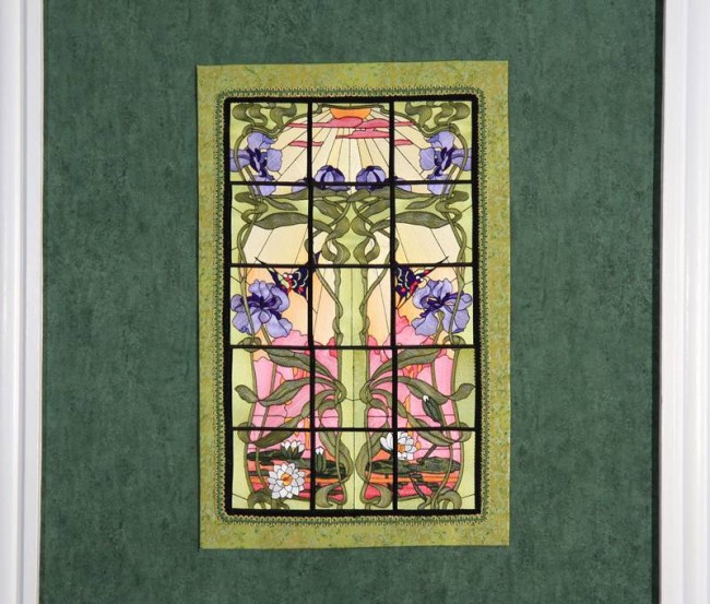 BFC0994 QIH or Regular Stained Glass Sunlit Flowers
