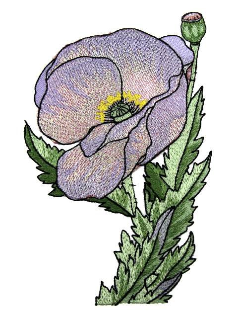 BFC0997 Poppies with Oriental Influence