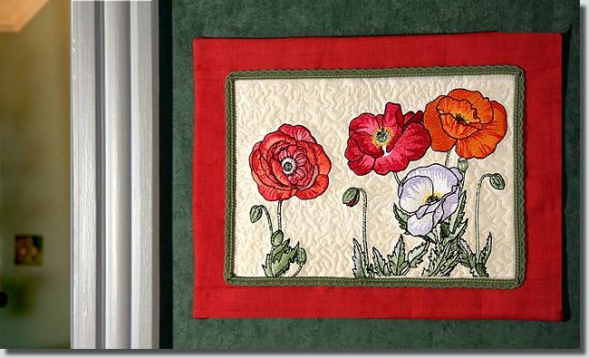 BFC0997 Poppies with Oriental Influence
