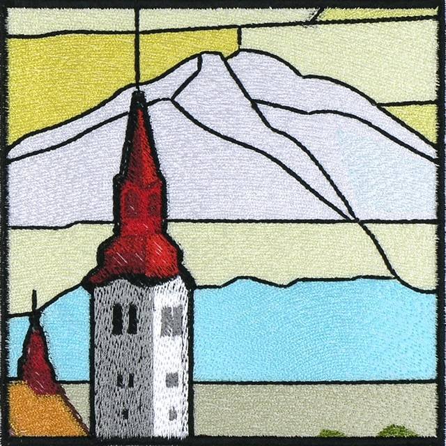 BFC0999 QIH-Reg Stained Glass Landscape