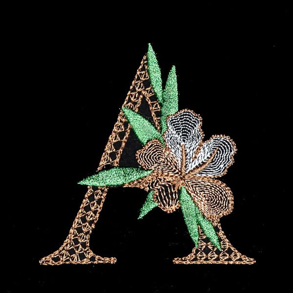 BFC31834 Spring Flowers Alphabet A