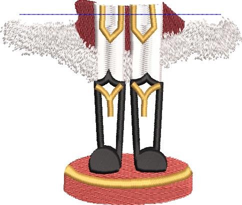 BFC1774 Split Blue And Red Nutcracker