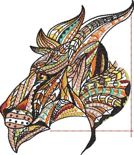 BFC1905 Ethnic Tribal Lion