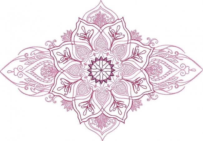BFC1913 Large Golden Mandala Quilt Blocks