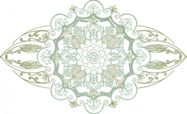 BFC1913 Large Golden Mandala Quilt Blocks