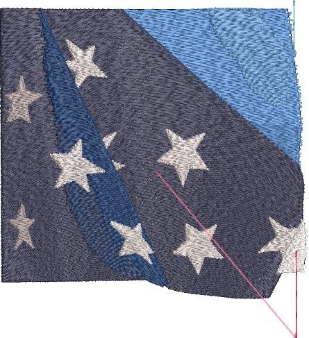 BFC1920 Large Eagle with American Flag IV