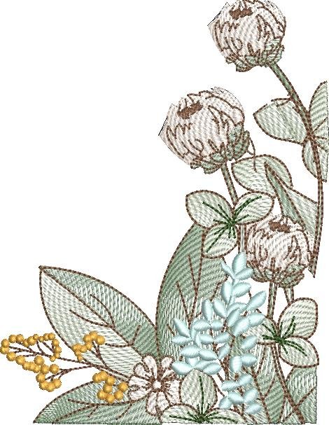 BFC1932 Baby Animals with Flowers