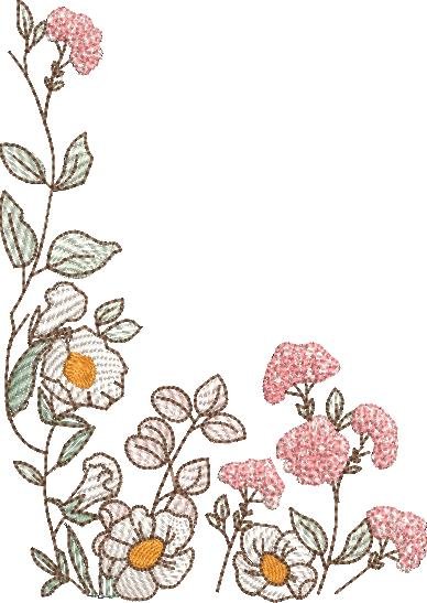 BFC1932 Baby Animals with Flowers